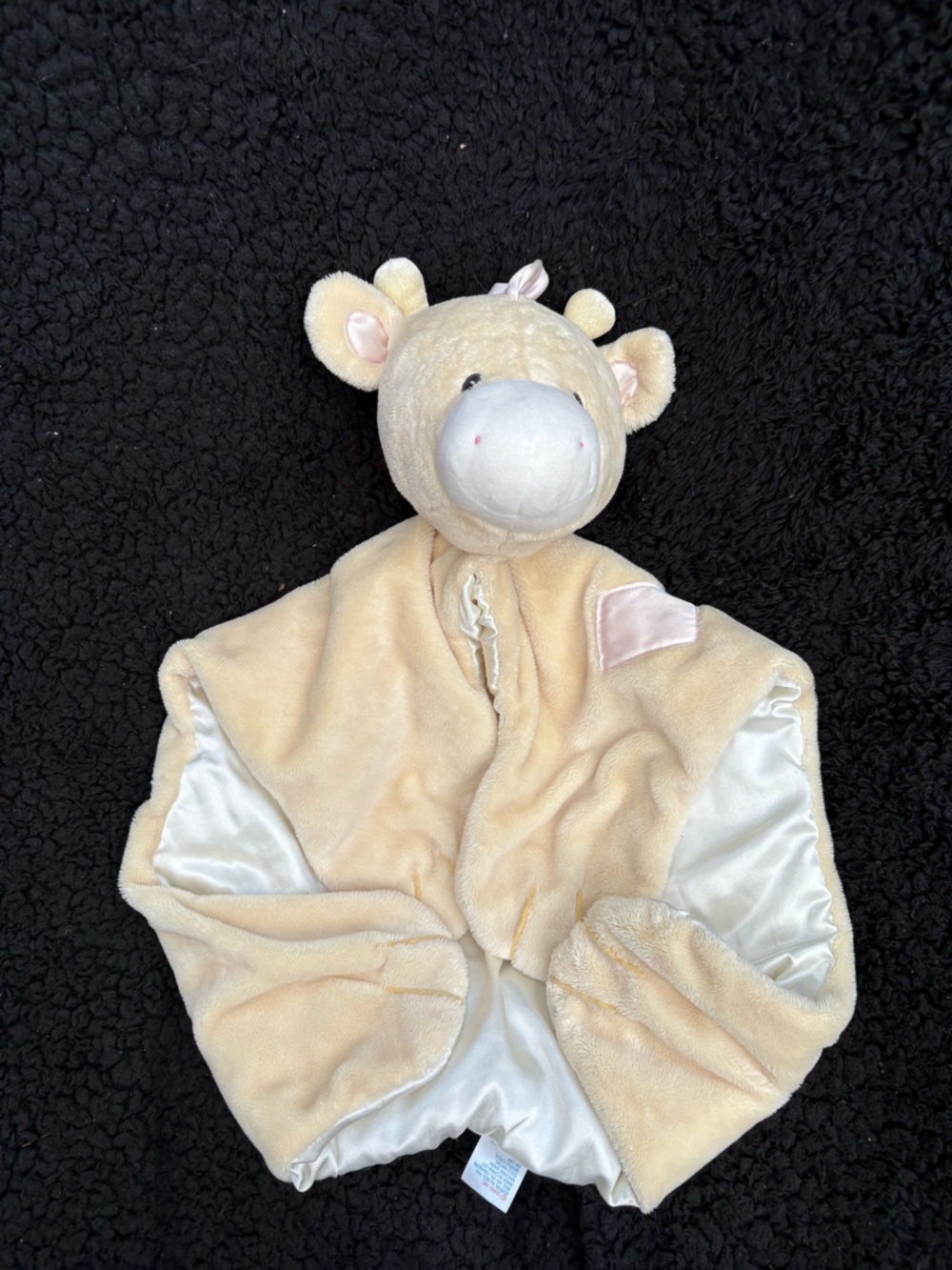 Baby Gund Tender Beginnings Pink Giraffe Comfy Cozy Security Blanket Plush